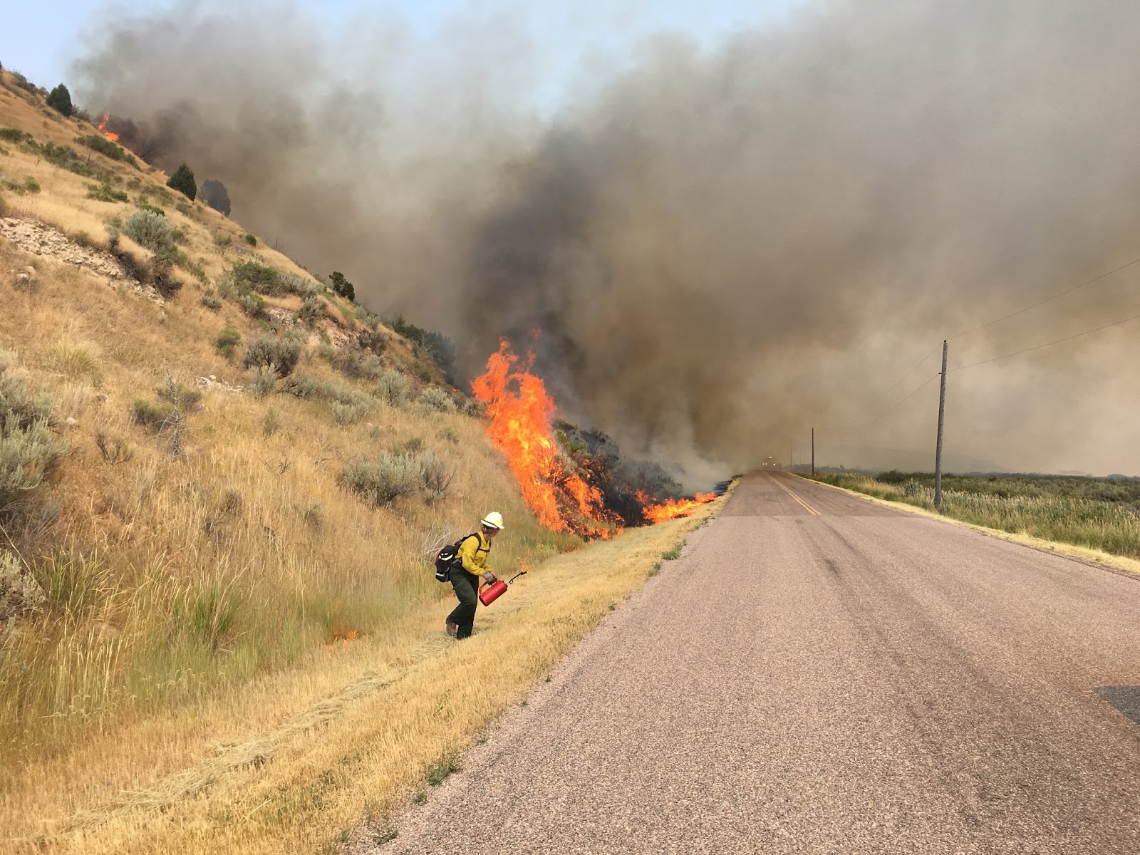 Idaho Fire Information Powerline Fire AM Update