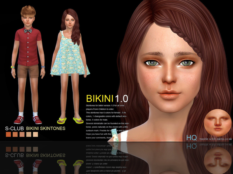 Sims 4 Ccs The Best S Club Wmll Ts4 Bikini 10 Skin