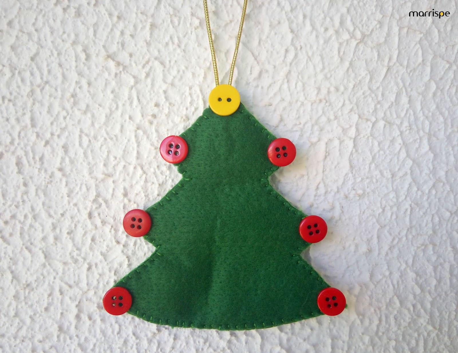 Marrispe Artesanato: Árvore de Natal em feltro