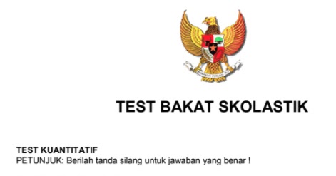 Contoh Soal Tes CPNS Tes Bakat Skolastik dan Kunci Jawaban Contoh Soal Tes CPNS Tes Bakat Skolastik dan Kunci Jawaban