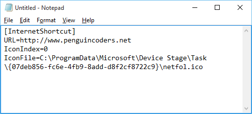 How to Make your own Internet Shortcut(.url) in Windows | The Penguin