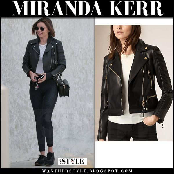 Miranda kerr leather jacket Outlet