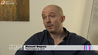 Manuel Dupuis, psychologue du sport et préparateur mental, interrogé sur la RTBF 1