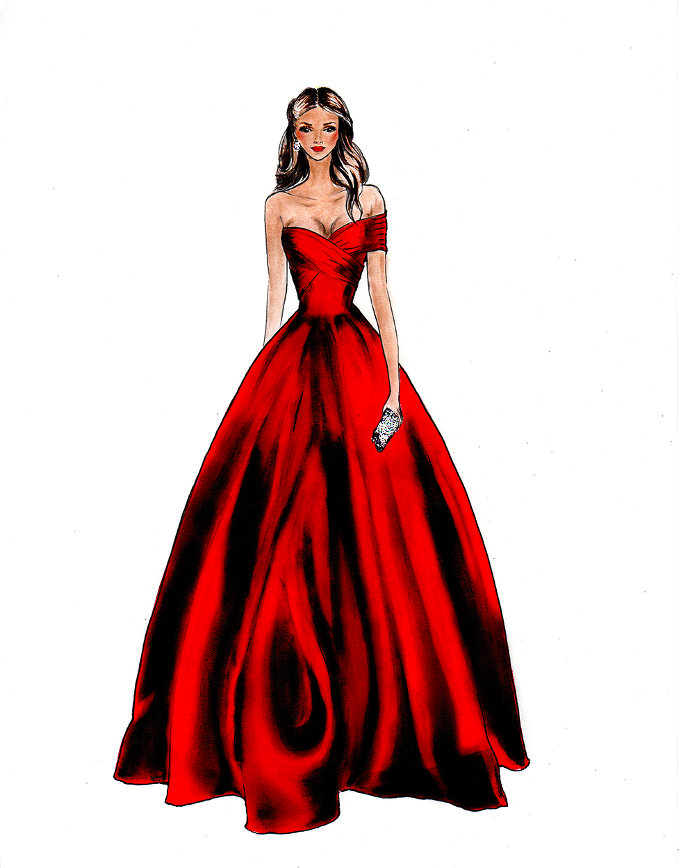 Fashion Illustrated by Olivia Elery: Elegant dresses