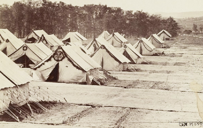 6 Sizes! New Civil War Photo Wounded at Camp Letterman Hospital at Gettysburg 