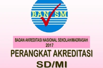 Perangkat Akreditasi untuk SD/MI Tahun 2017 yang bersumber dari Badan Akreditasi Nasional (BAN/SM) 