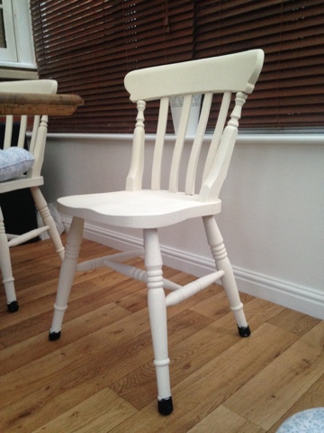DIY Upcycled table and chairs before and after