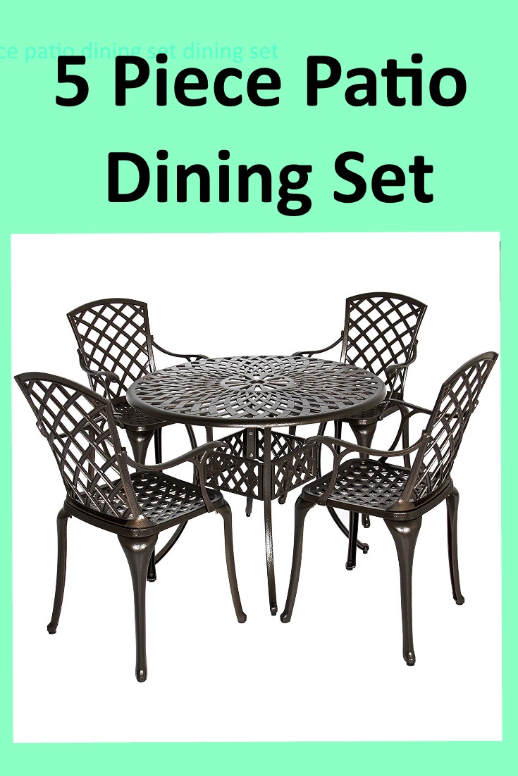 Best Outdoor Patio Furniture: 5 Piece Patio Dining Set