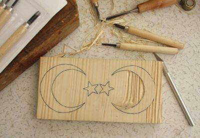 ahsap turk bayraklari 3