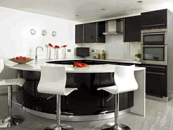 Modernas cocinas pequeñas - Colores en Casa