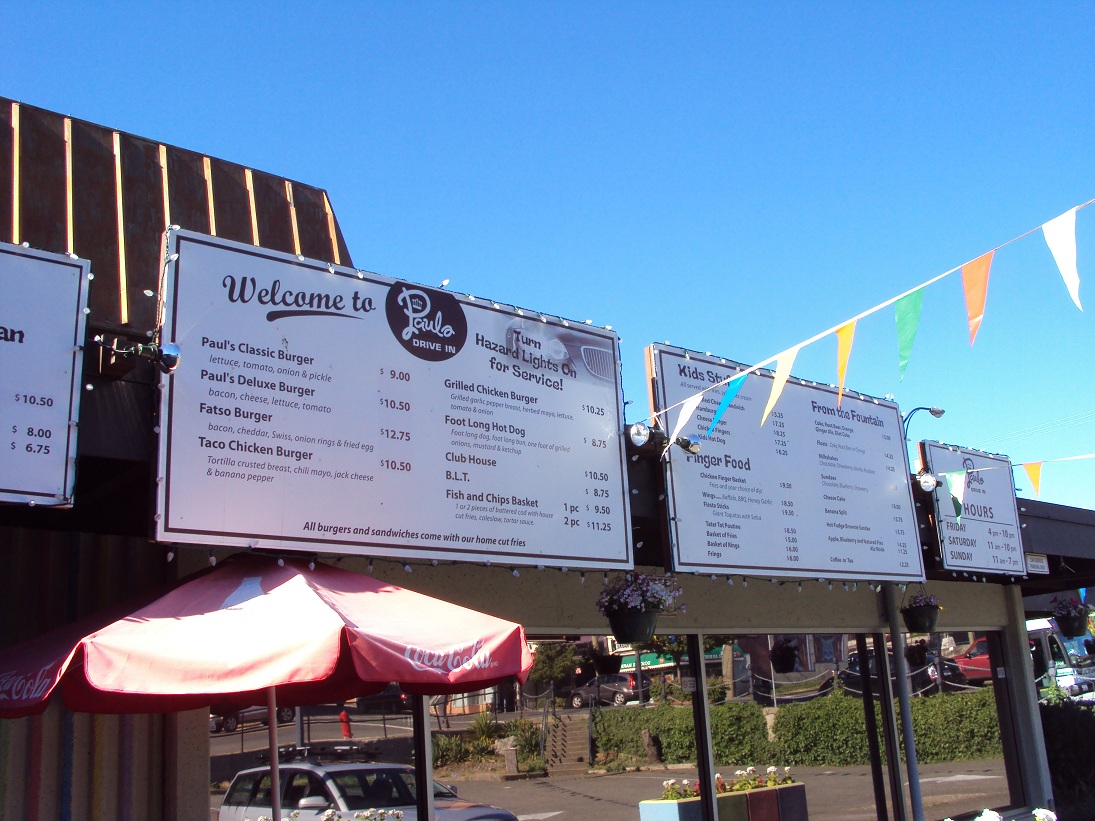 Some Chinese Take Out Paul's DriveIn Restaurant Summertime Fun