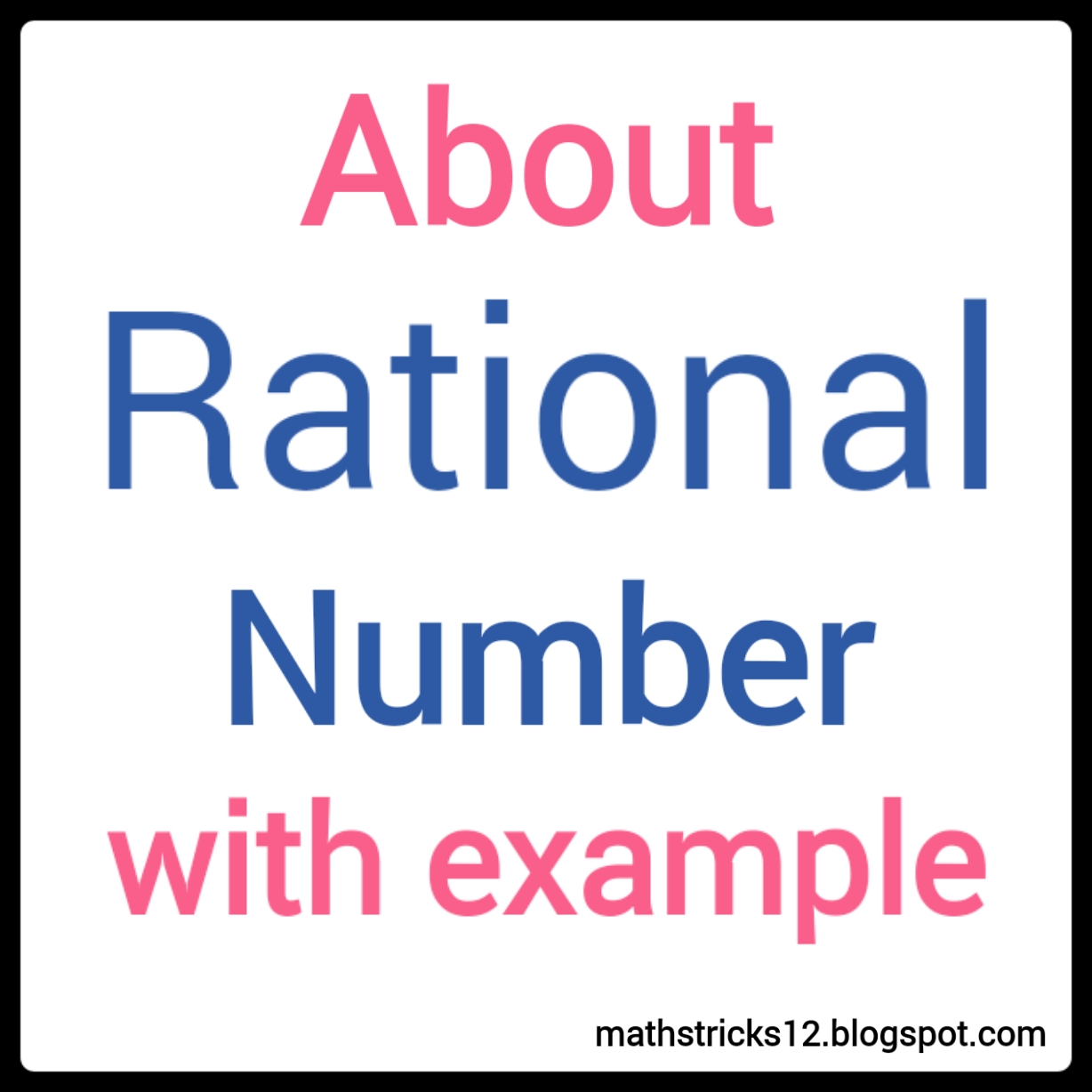 rational numbers with examples maths tricks in hindi learn