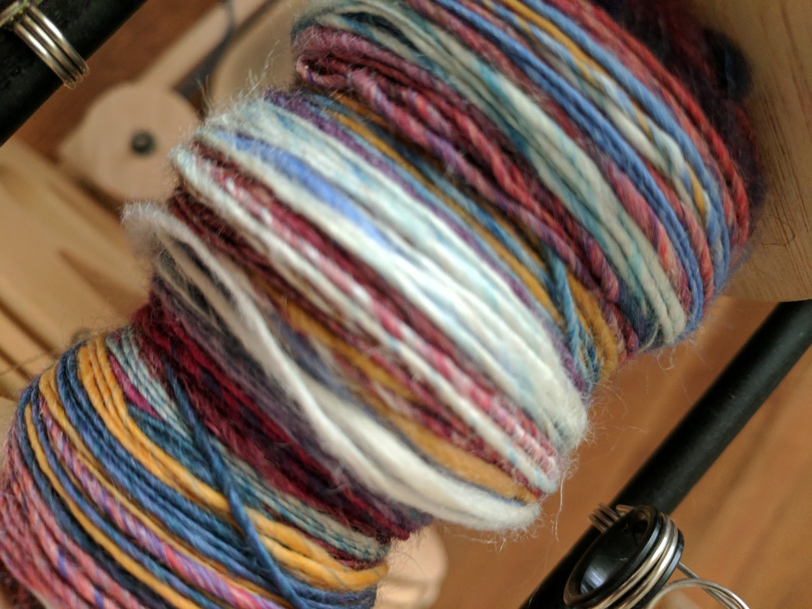 Yarn Lab A quick Spin Olds Fibre Week 2017 Spin in Social Yarn