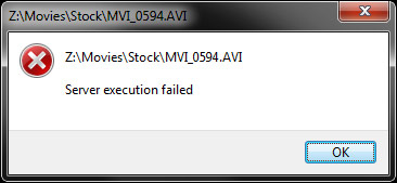 server execution failed windows media player server execution failed windows media player
