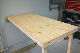 Fold-up Garage Work Table