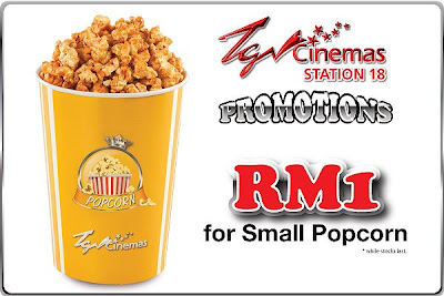 I Love Freebies Malaysia: Promotions > TGV Cinemas RM1 Popcorn