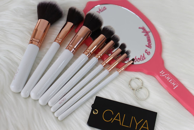 brushes, review, makeup brushes, caliya cosmetics