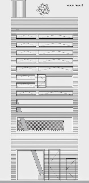 Plano de alzada Alzada de la fachada principal