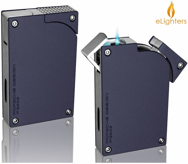 Online Shop for Cigar Lighters and Accessories Porsche Design PD5 Navy Blue Torch Flame Lighter