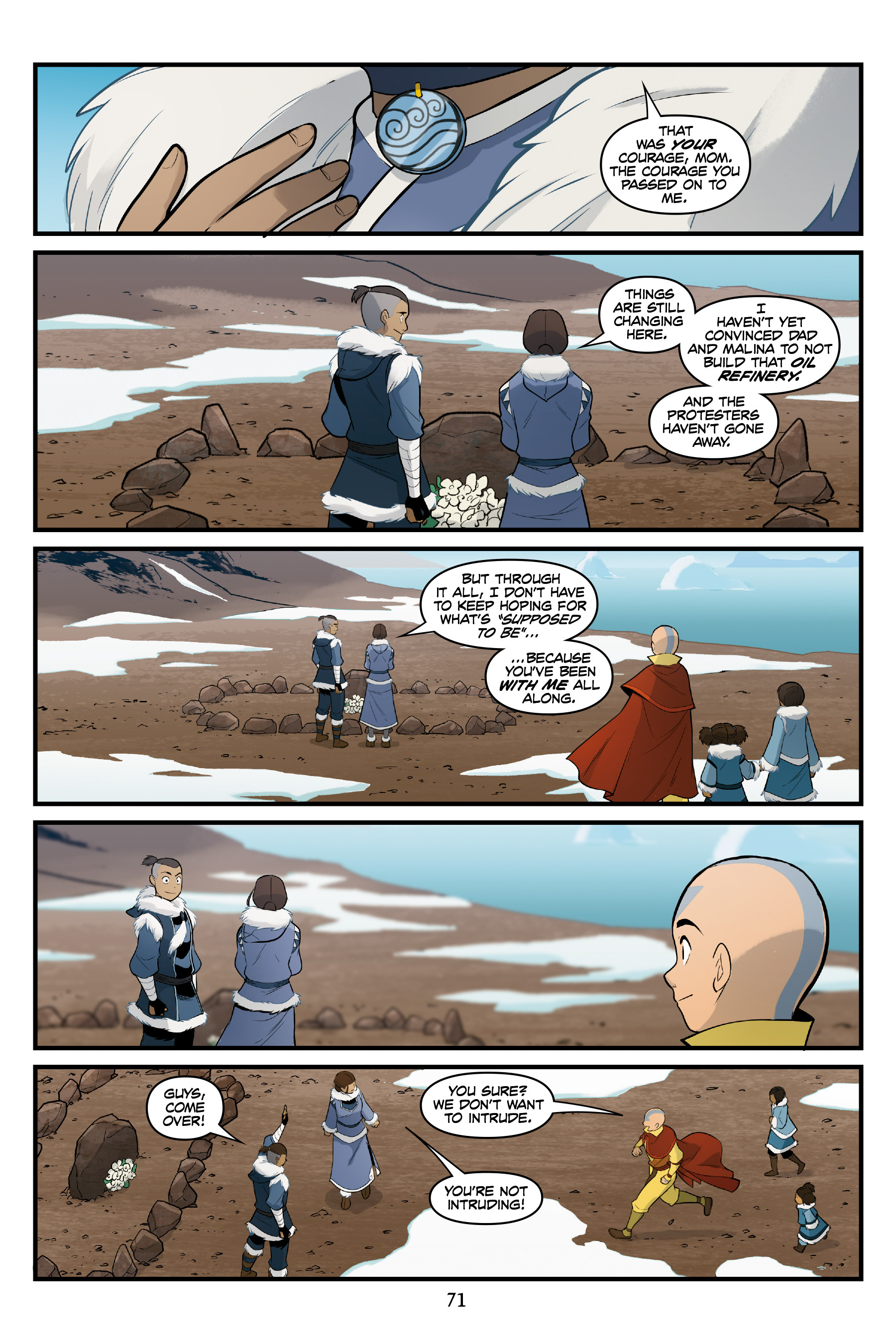 Read online Nickelodeon Avatar: The Last Airbender - North and South comic -  Issue #3 - 70