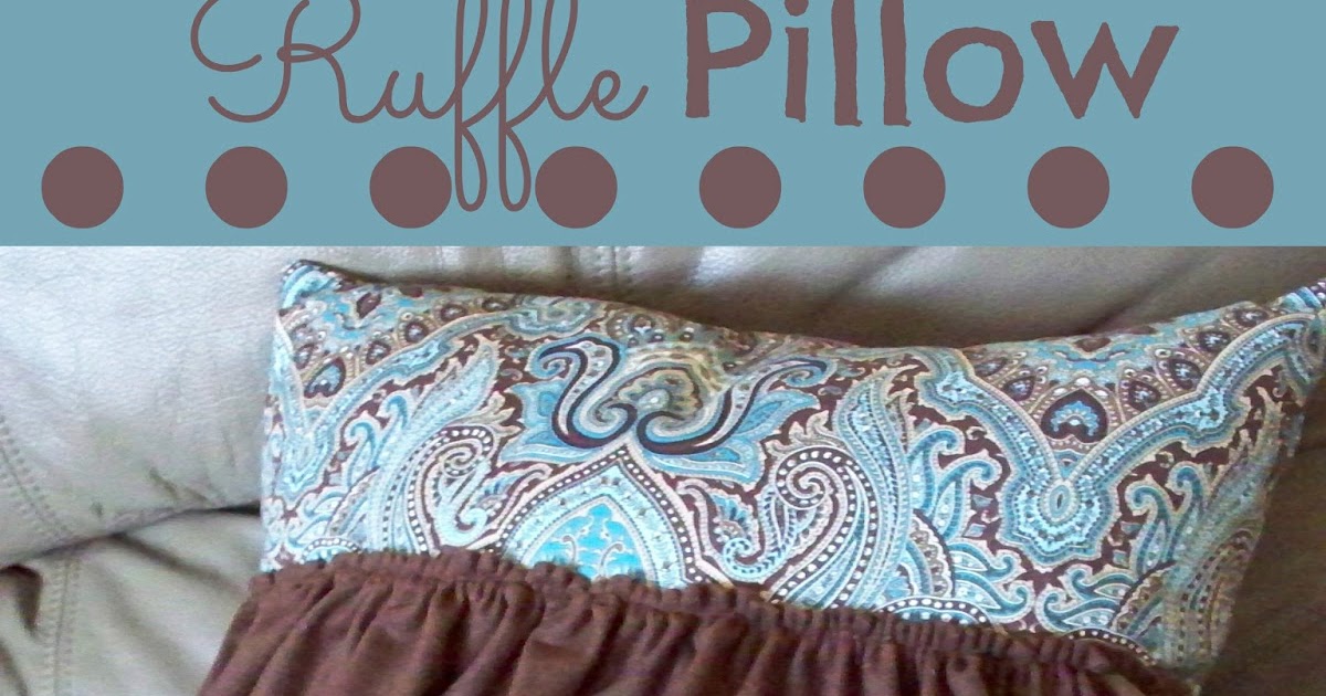 Ruffle Pillow Tutorial Adventures of a DIY Mom
