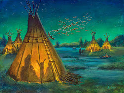 landscape native american western teepee painting storyteller artists colorado west artist contemporary paintings busse indian painter nancee jean americans storytelling