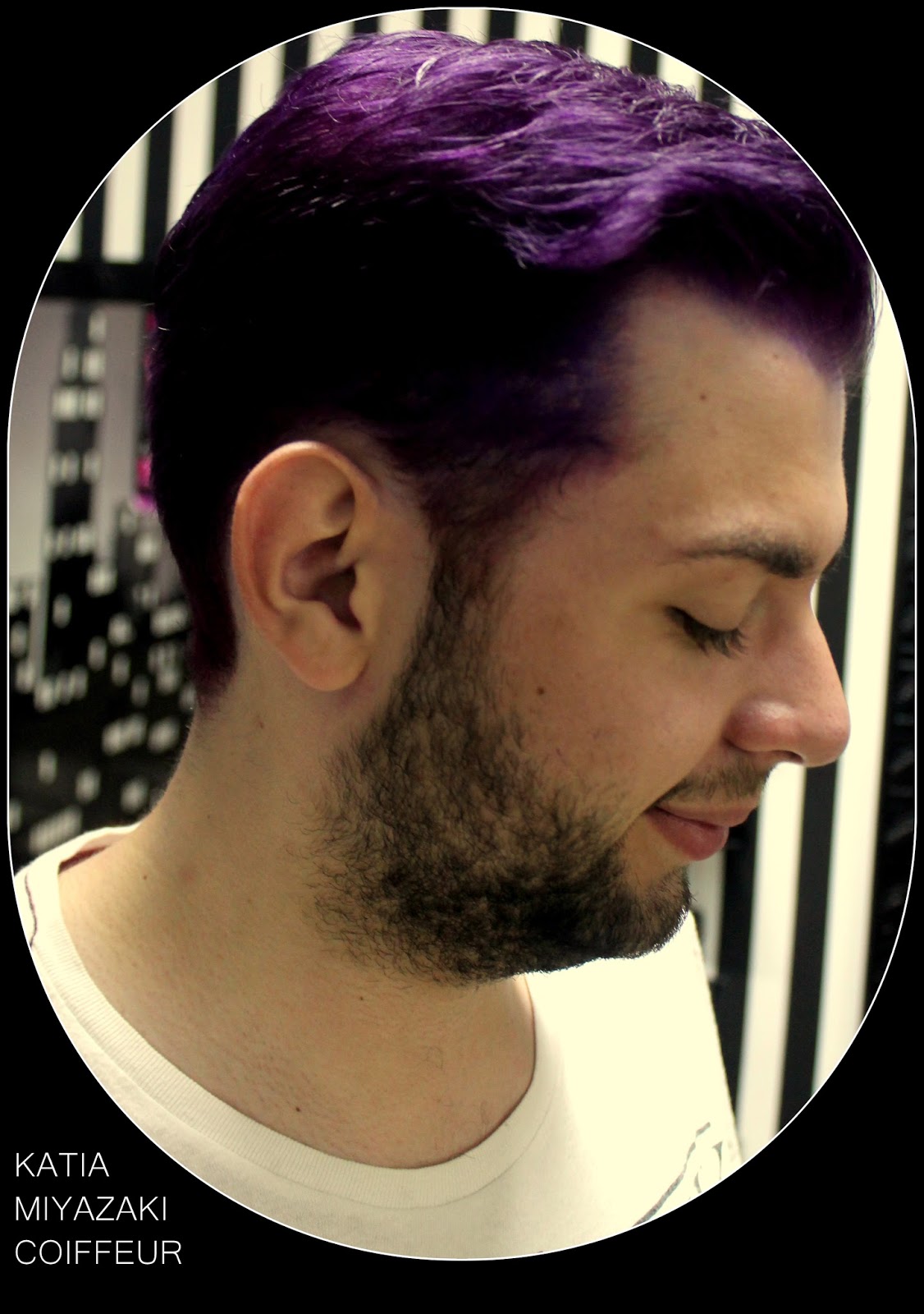 cabelo roxo homem