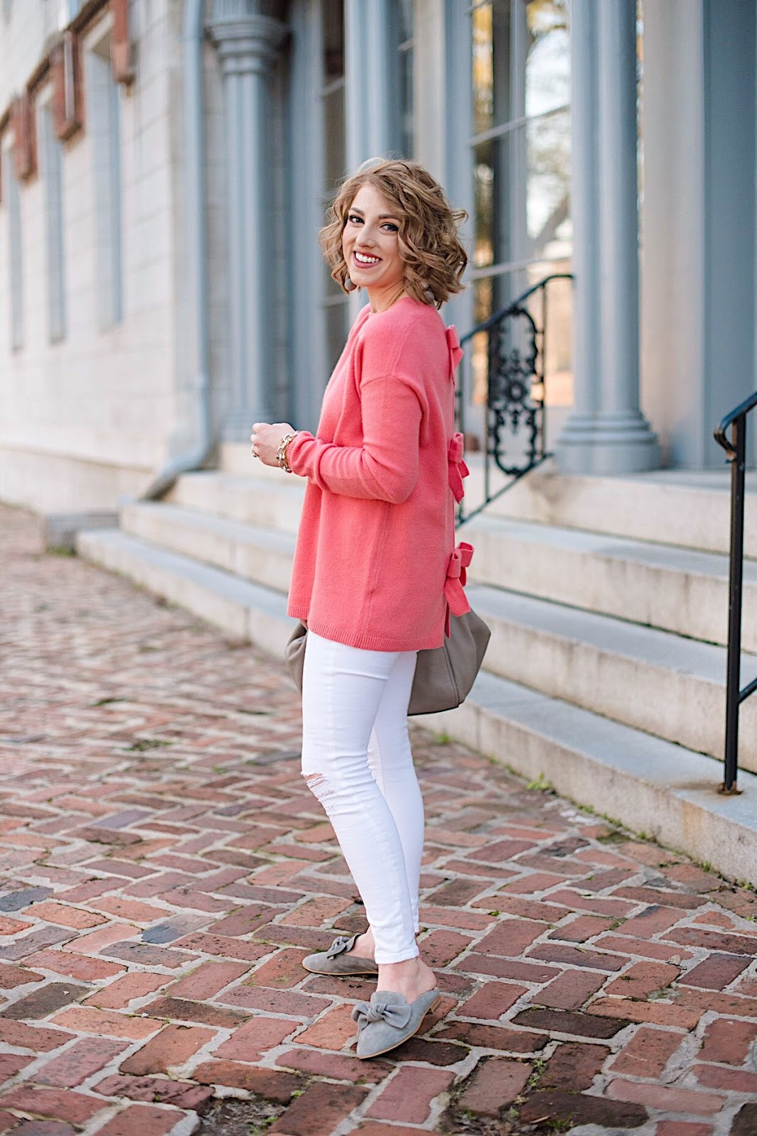 Under $80 Bow Back Sweater - Click through for more on Something Delightful Blog 