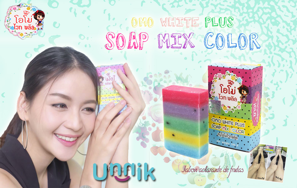 UnniK OMO WHITE PLUS Soap Mix Color