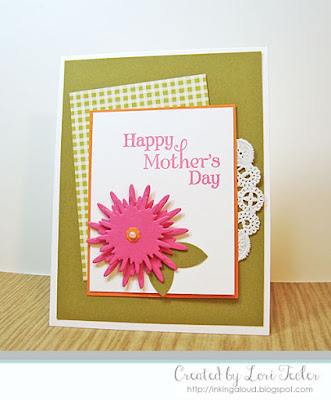 Happy Mother's Day card-designed by Lori Tecler/Inking Aloud-stamps and dies from Verve Stamps