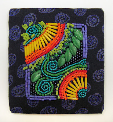 how to frame bead embroidery, beadwork laced around foam core board how to frame bead embroidery, beadwork laced around foam core board