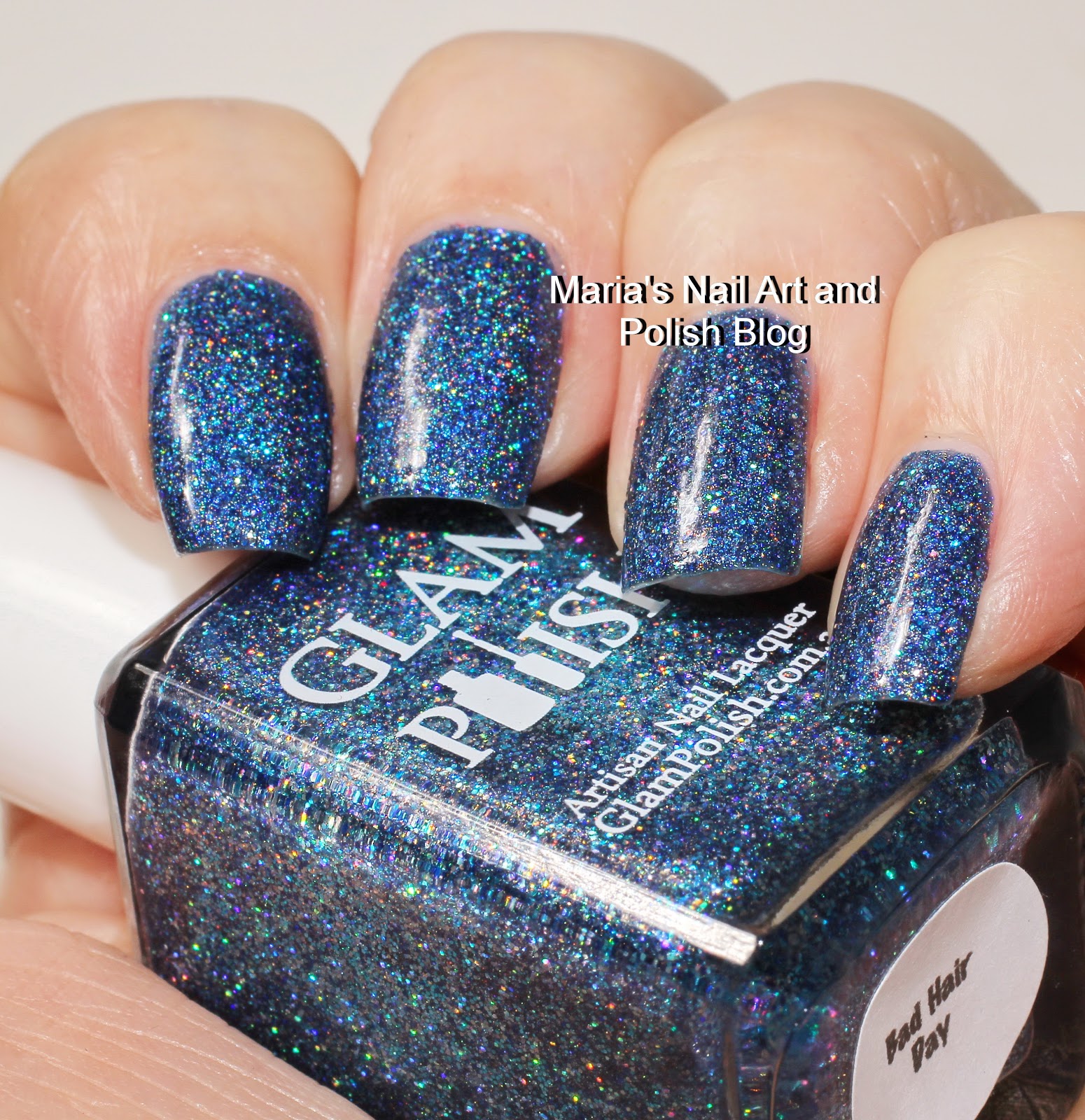 Marias Nail Art and Polish Blog Glam Polish Bad Hair Day swatches