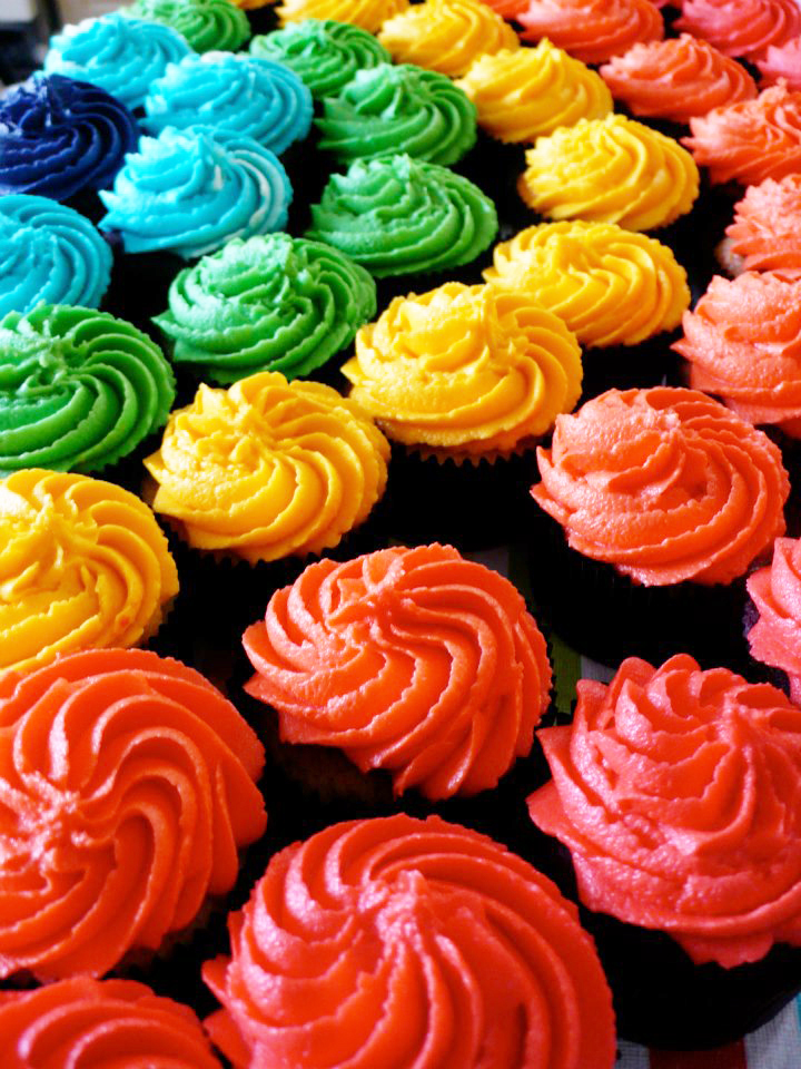 Rainbow Cupcakes I Love Coco Cakes