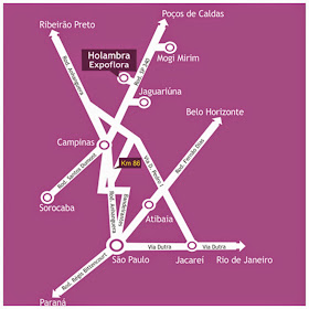 mapa para chegar em Holambra mapa para chegar em Holambra