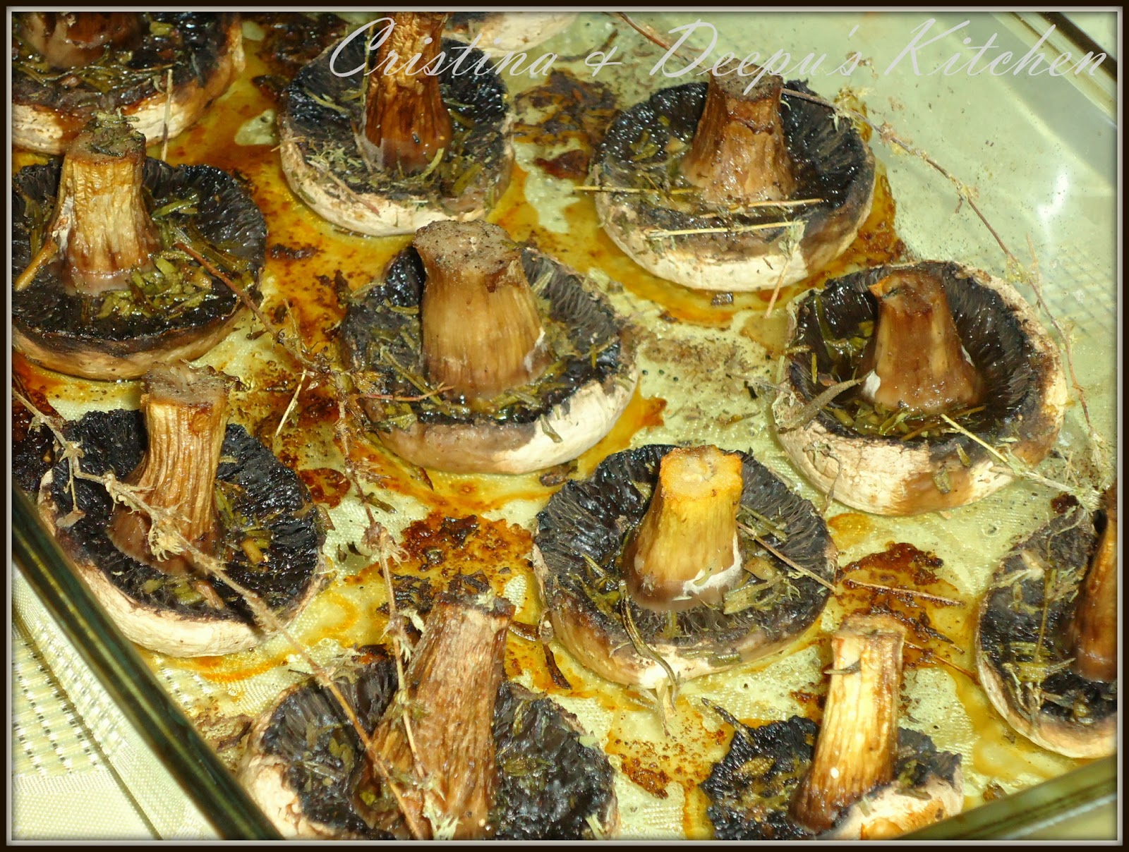 Cristina &amp; Deepu&amp;#39;s Kitchen: Ciuperci champignon coapte / Baked ...