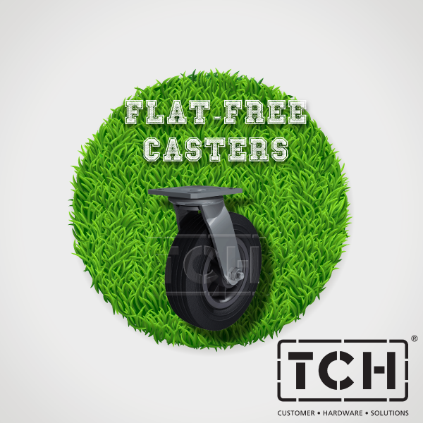 Flat free casters