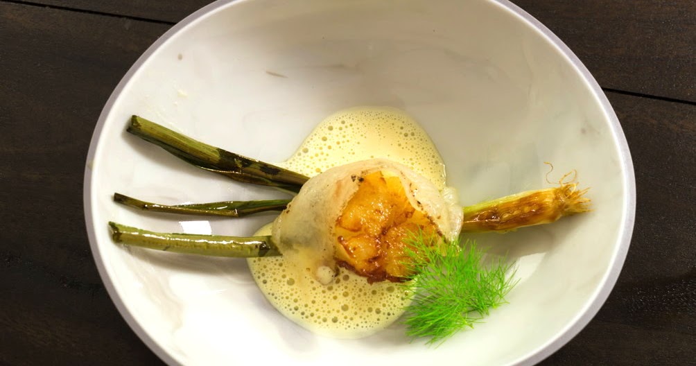 KAQUUS HAUSMANNSKOST: Jakobsmuschel Lardo Dill-Fenchel-Schaum