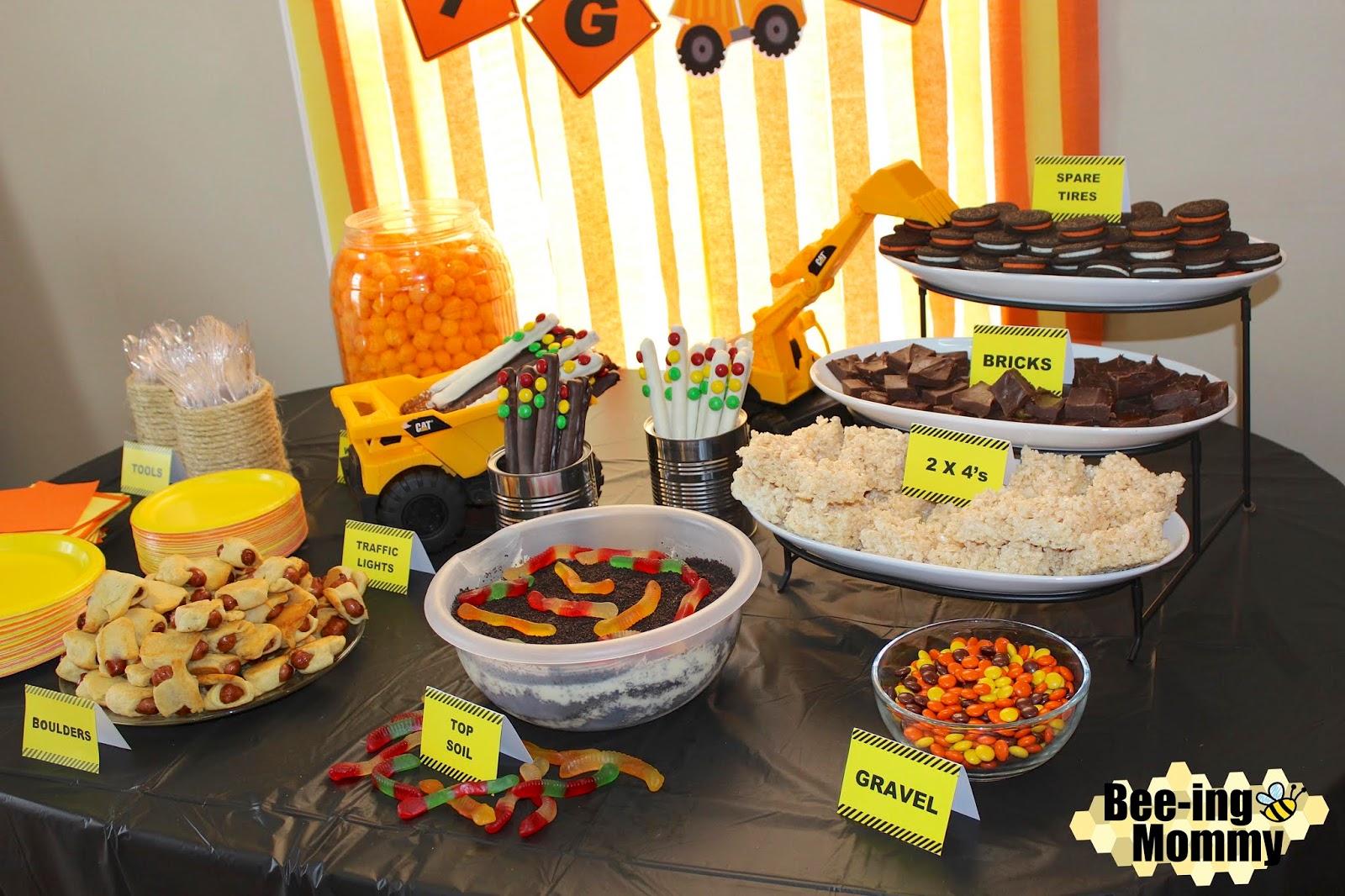 Construction Party Food Ideas - Printable Templates