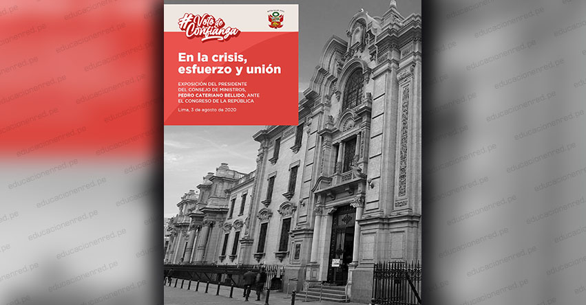 Texto Completo del Discurso del presidente del Consejo de Ministros, Pedro Cateriano, para solicitar ante el Congreso el voto de confianza - DESCARGAR .PDF Texto Completo del Discurso del presidente del Consejo de Ministros, Pedro Cateriano, para solicitar ante el Congreso el voto de confianza - DESCARGAR .PDF