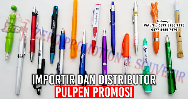 Distributor Ballpoint, pen, pulpen Promosi dengan harga Grosir, Murah, Unik serta variasi warna.