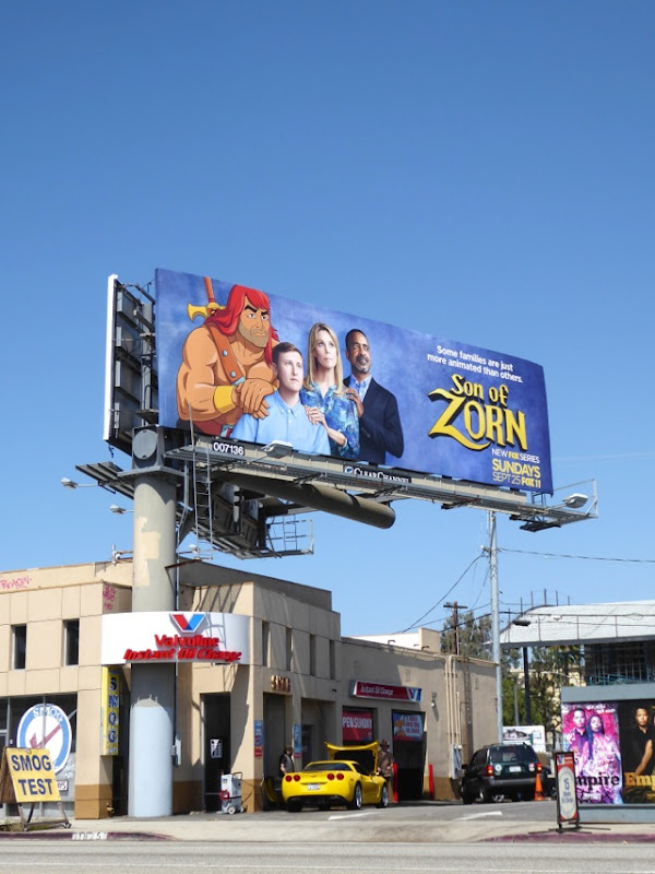 Son of Zorn TV billboard Santa Monica Boulevard Son of Zorn TV billboard