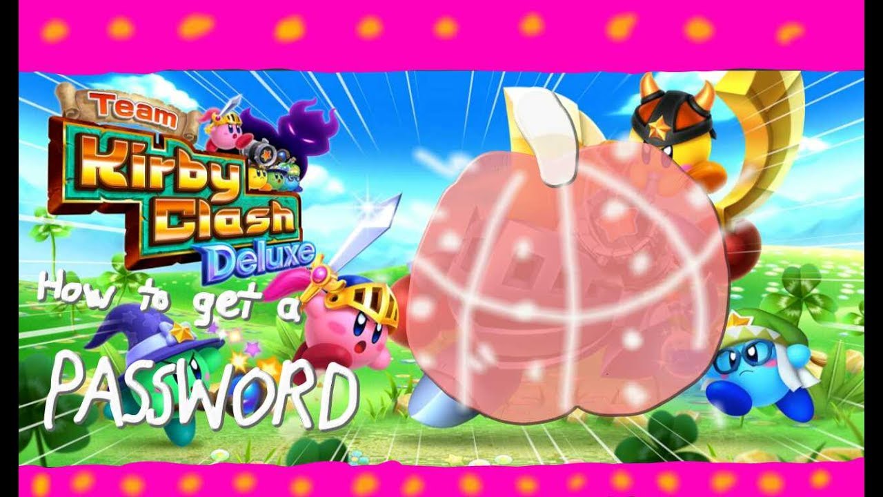 team kirby clash deluxe password woodworking