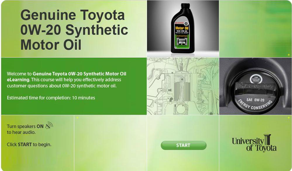 GENUINE TOYOTA 0W20 SYNTHETIC MOTOR OIL Toyota Manual