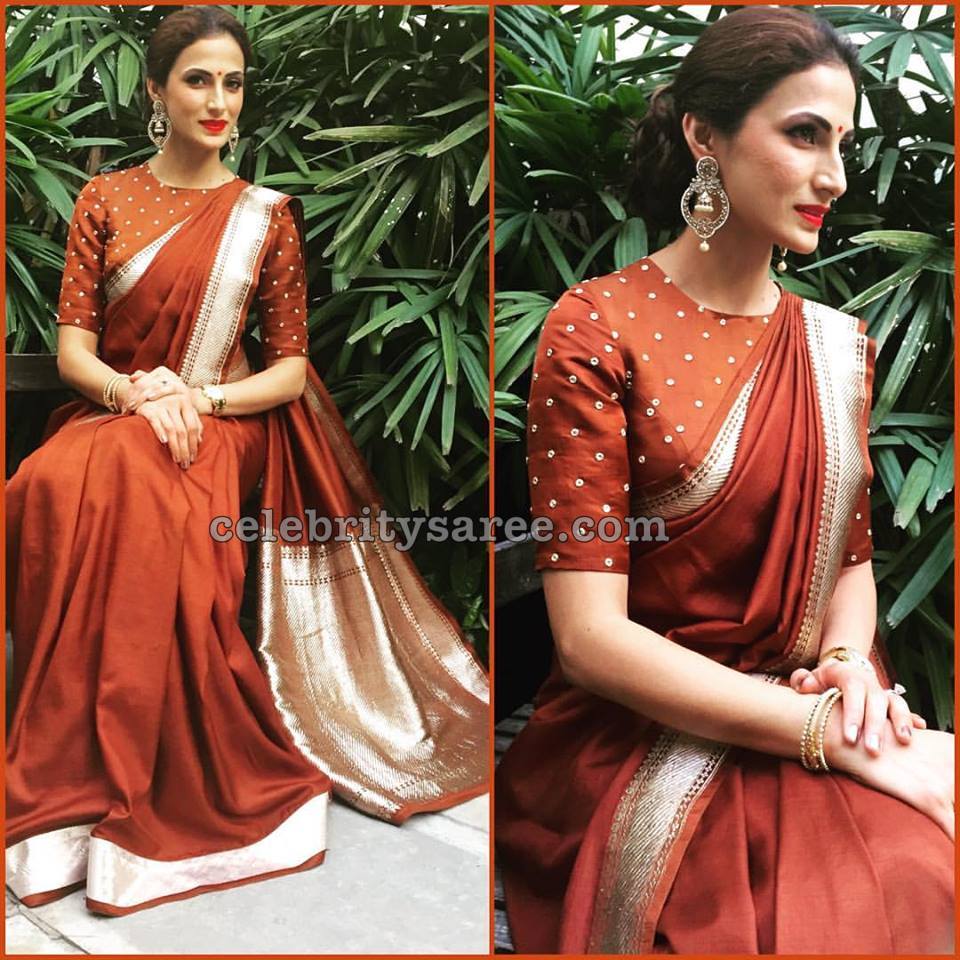 Shilpa Reddy Silk Sarees Collection - Saree Blouse Patterns