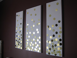 diy wall canvas easy super punch headboard paper using canvases glitter bedroom living bed makeover sparkle gold above sand bubble