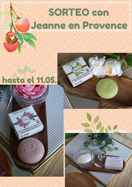 ¡SORTEO EXPRESS- un kit de 3 Jabones Sólidos de JEANNE EN PROVENCE!