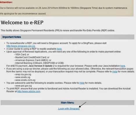 Debora: To update new passport's particular in REP via Singpass