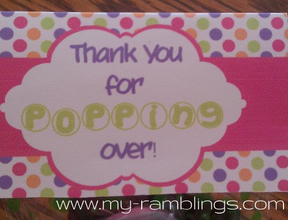My Ramblings: About to Pop Baby Shower Part 4: Decorations and Favors