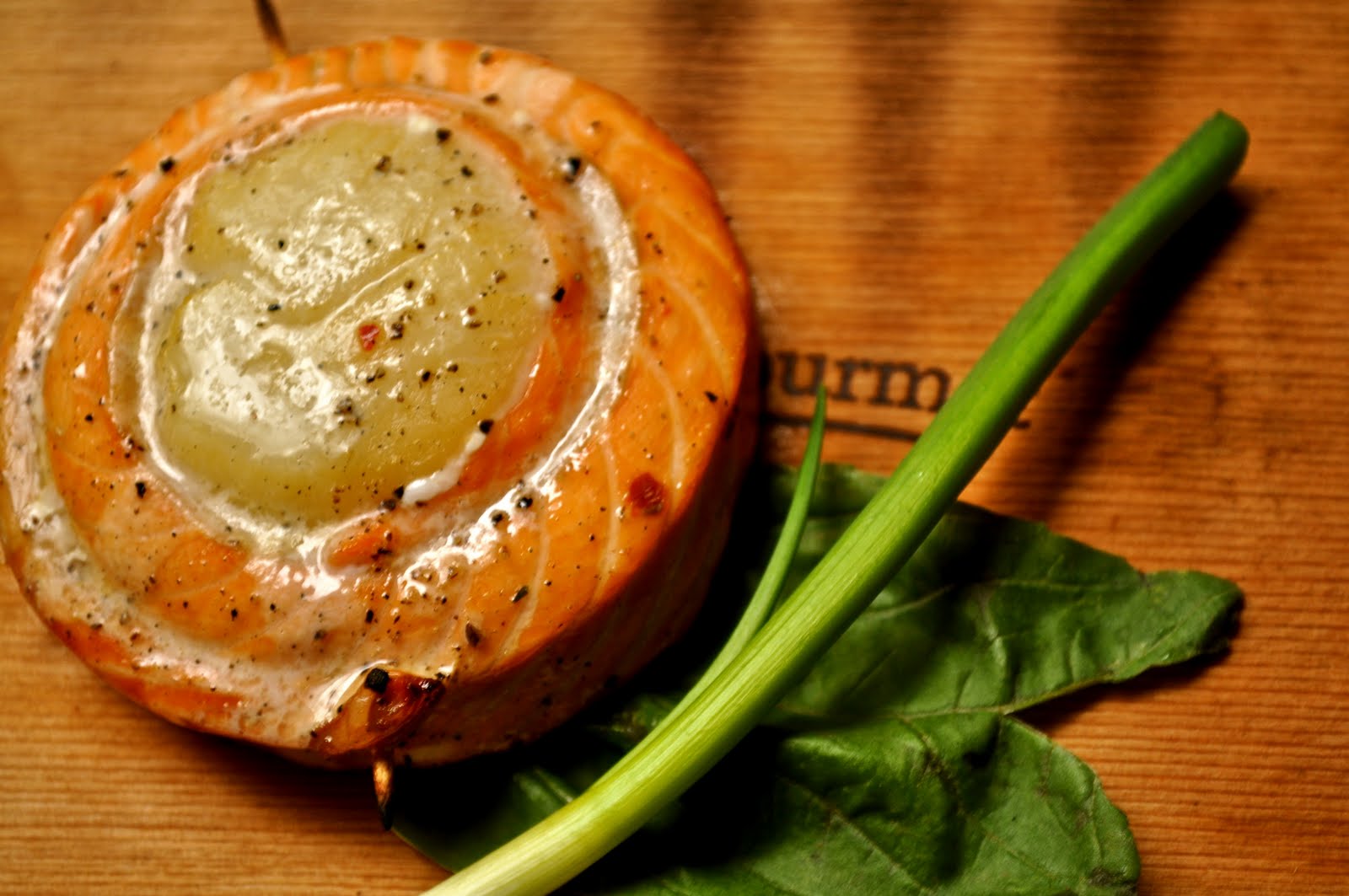 Outdoor Gourmet Cedar Planked Salmon Wrapped Sea Scallop