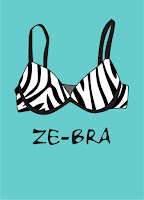 Funny info-image comparing Zebra lines to the Bra